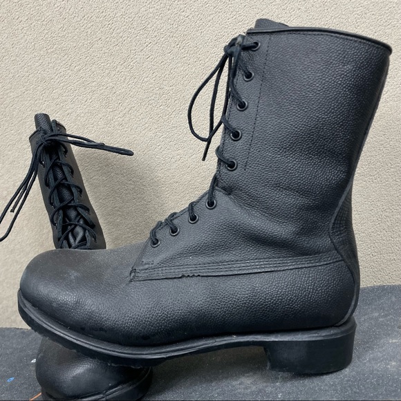 Vintage 1990’s Army Combat Boots Authentic Leather - Picture 2 of 6